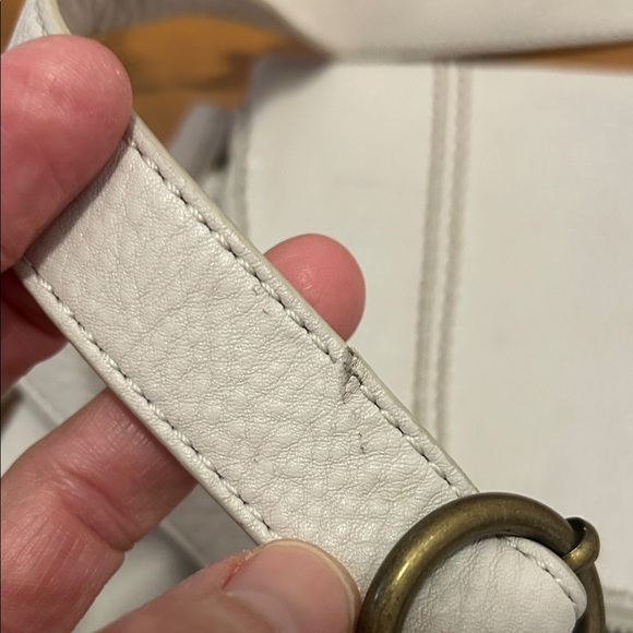 The Sak Deena Flap Elegant Cream Leather Crossbody - Picture 14 of 16